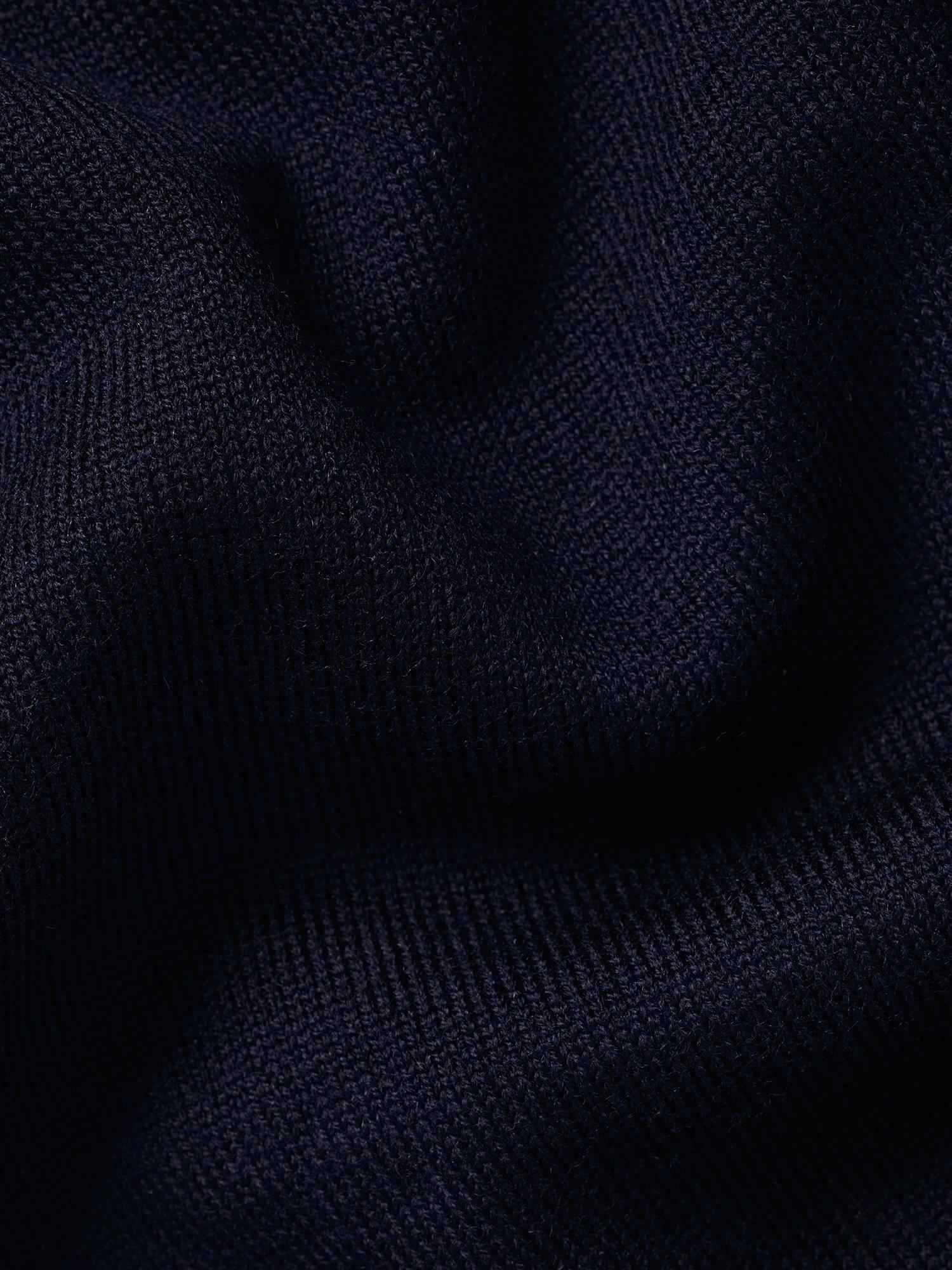 Product image 6 of 6, which shows Charles Tyrwhitt Crew Neck Merino Wool Jumper, Navy, S