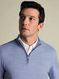Charles Tyrwhitt Half Zip Merino Wool Jumper