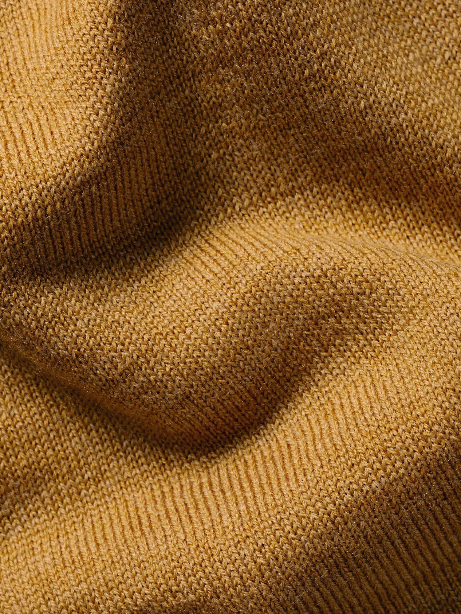Product image 6 of 6, which shows Charles Tyrwhitt Half Zip Merino Wool Jumper, Yellow, S
