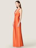OMNES Casey V-Neck Maxi Dress, Tangerine