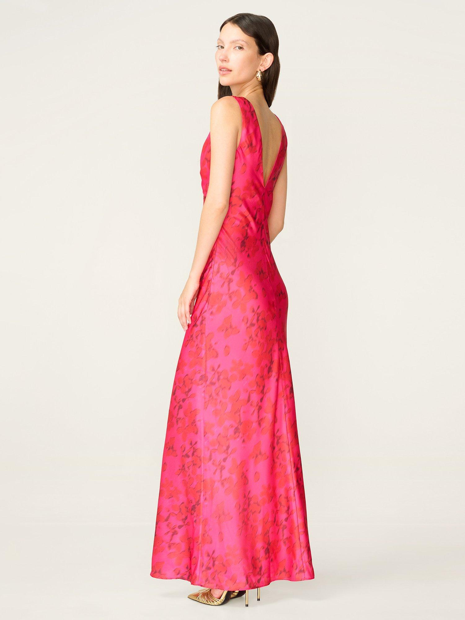 Product image 3 of 4, which shows OMNES Casey Maxi Dress, Hazy Red, 6