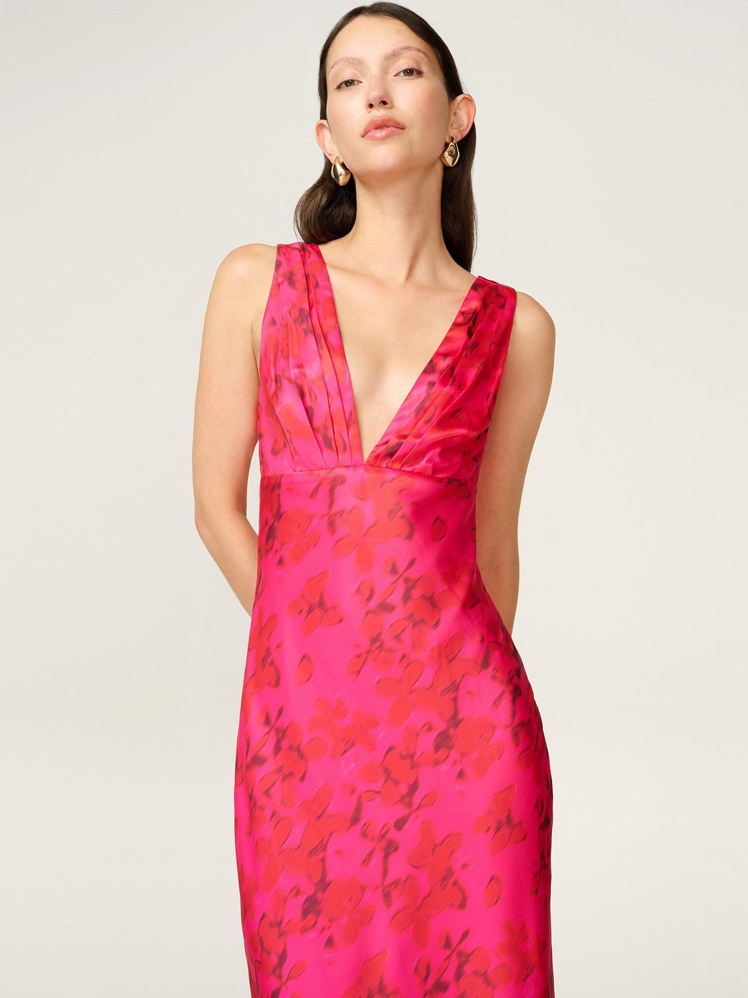 Product image 4 of 4, which shows OMNES Casey Maxi Dress, Hazy Red, 6