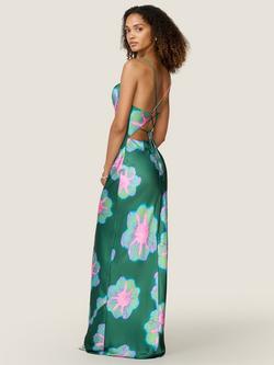 OMNES Ginny Maxi Dress, Cosmos Green - view 2, Cosmos Green