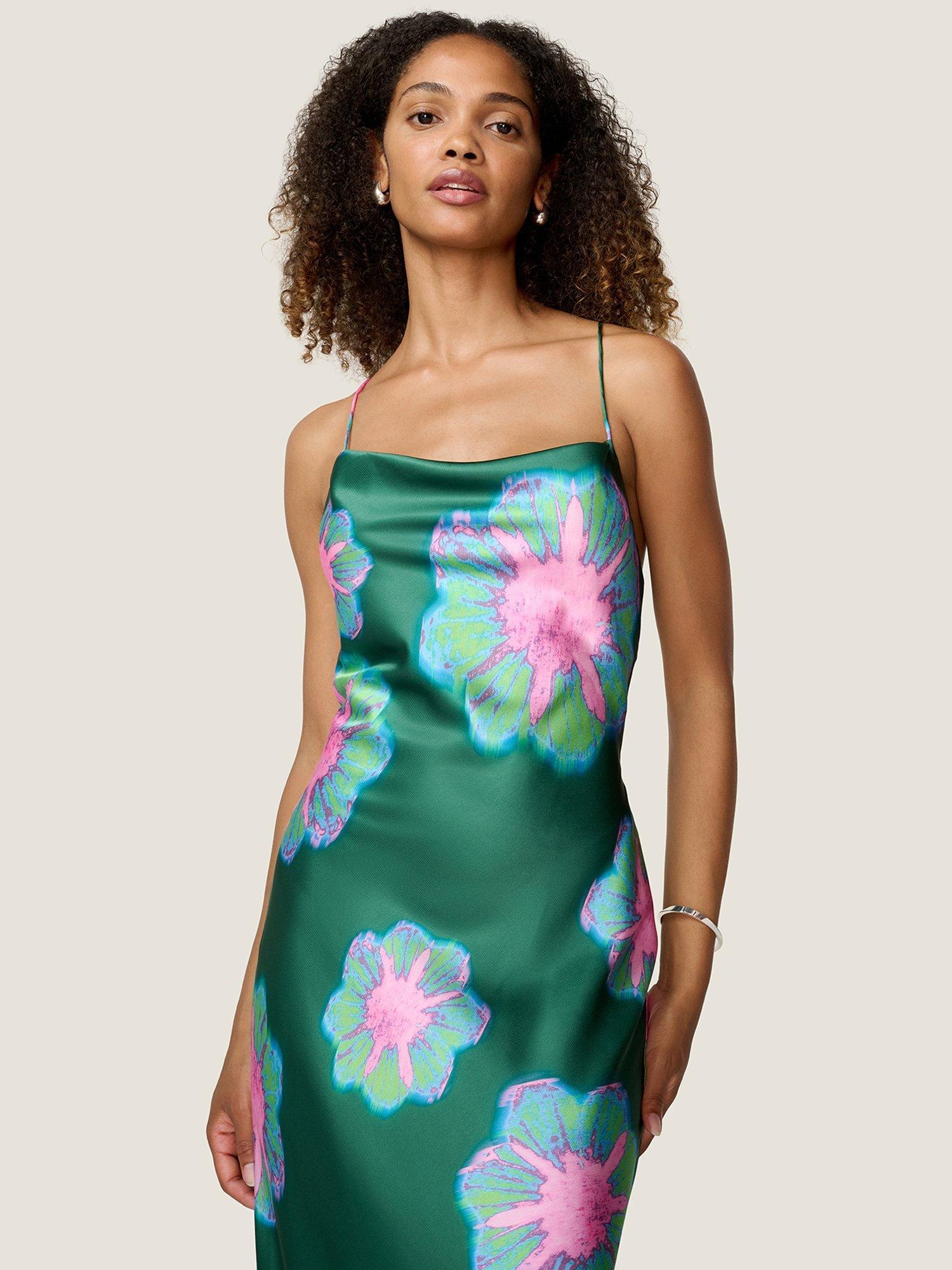 Product image 4 of 5, which shows OMNES Ginny Maxi Dress, Cosmos Green, 6