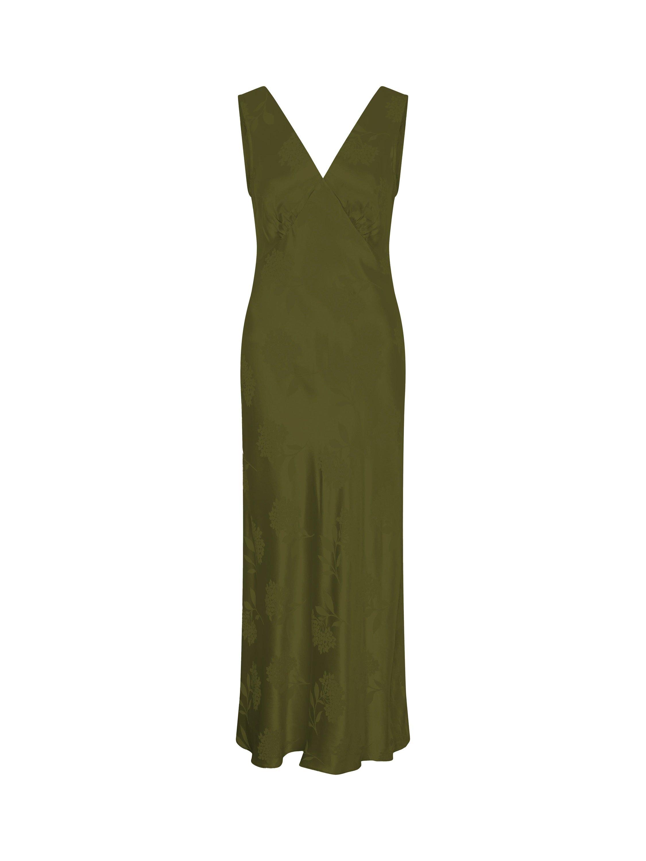 green dress scarface Honey Couture COCO Emerald Green Low Back Bum Ruching Mermaid Formal Dress (RED TAG FINAL SALE) main image 0