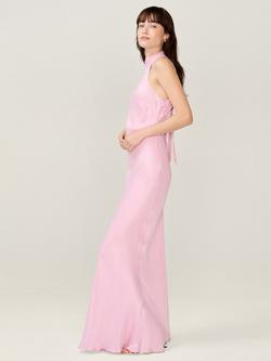 OMNES Milos Halterneck Maxi Dress, Vintage Pink - view 2, Vintage Pink