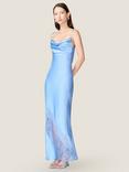 OMNES Wendy Lace Detail Maxi Dress, Vista Blue