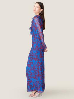 OMNES Yvette Chiffon Maxi Dress, Wild Fern - view 2, Wild Fern