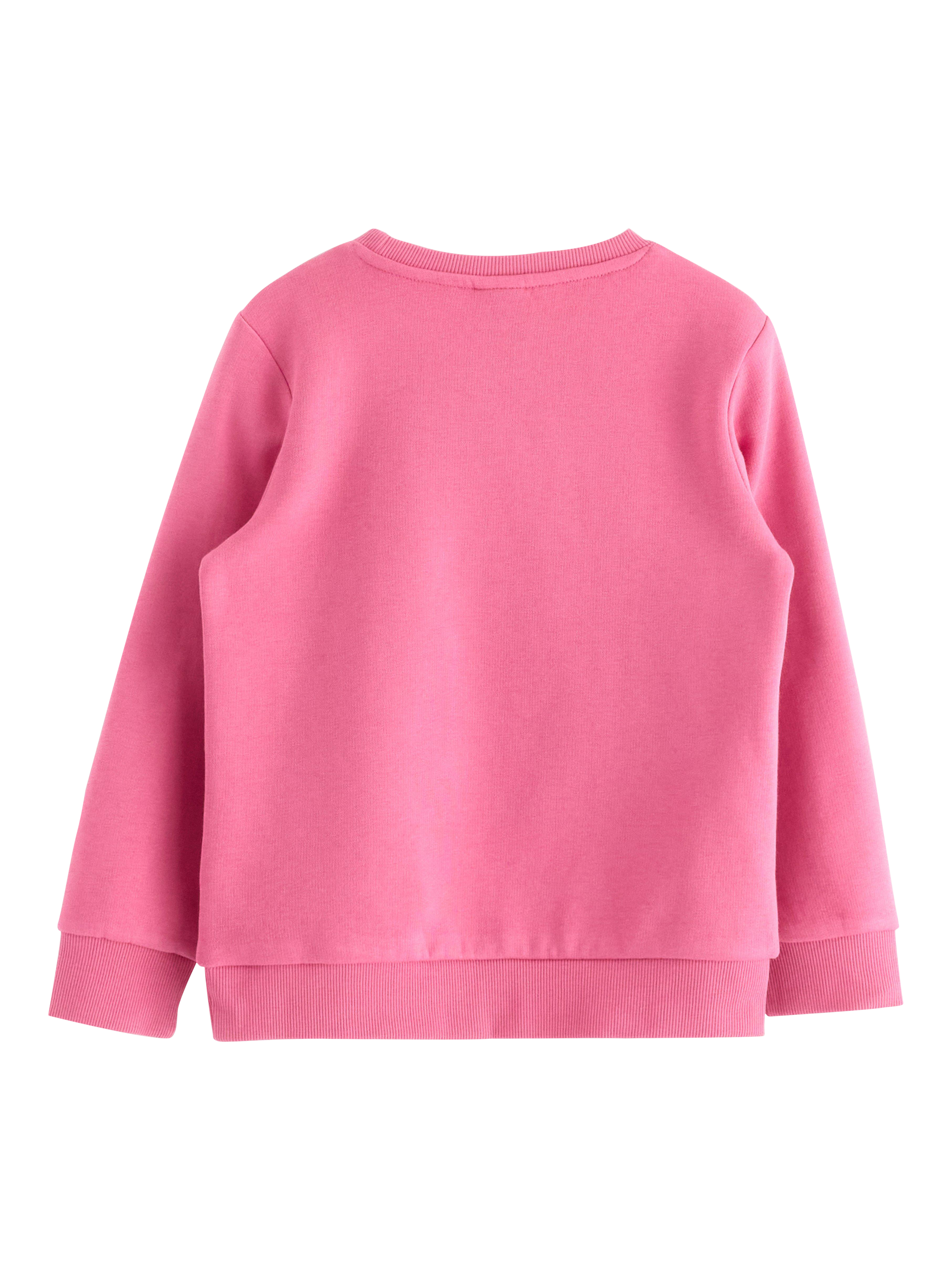 Product image 5 of 6, which shows Lindex Kids' Cotton Blend Crew Neck Sweatshirt, Pink, 18-24 months