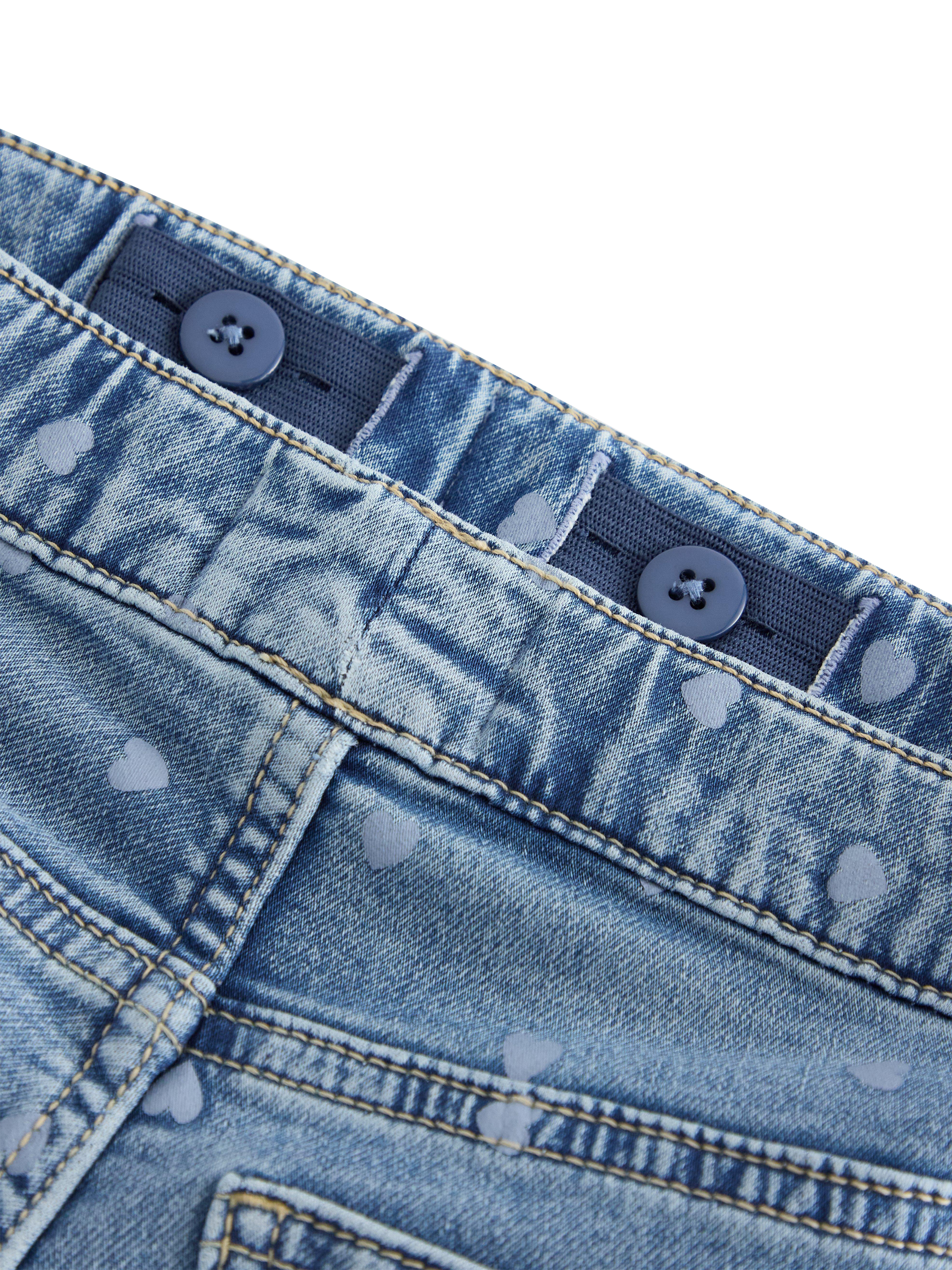Product image 6 of 6, which shows Lindex Kids' Freyja Denim Flared Jeans, Blue, 3-4 years