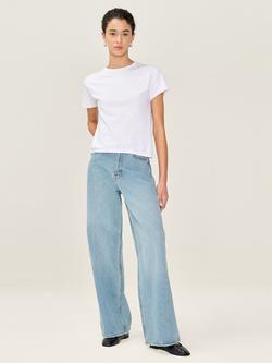 OMNES Connie Wide Leg Jeans, Light Wash, Light Wash