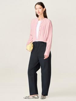 OMNES Ezra Barrel Leg Trousers, Black - view 2, Black