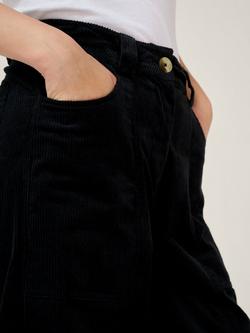 OMNES Kai Barrel Leg Corduroy Trousers - view 2, Black