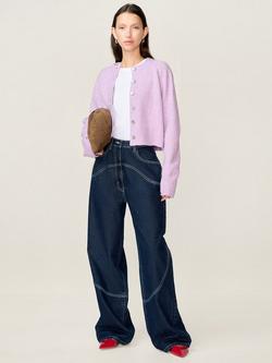 OMNES Zola Barrel Leg Jeans, Dark Indigo Wash