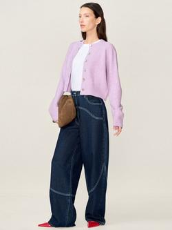 OMNES Zola Barrel Leg Jeans - view 2, Dark Indigo Wash