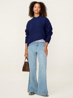 OMNES Clementine Slouchy Jumper, Navy, Navy