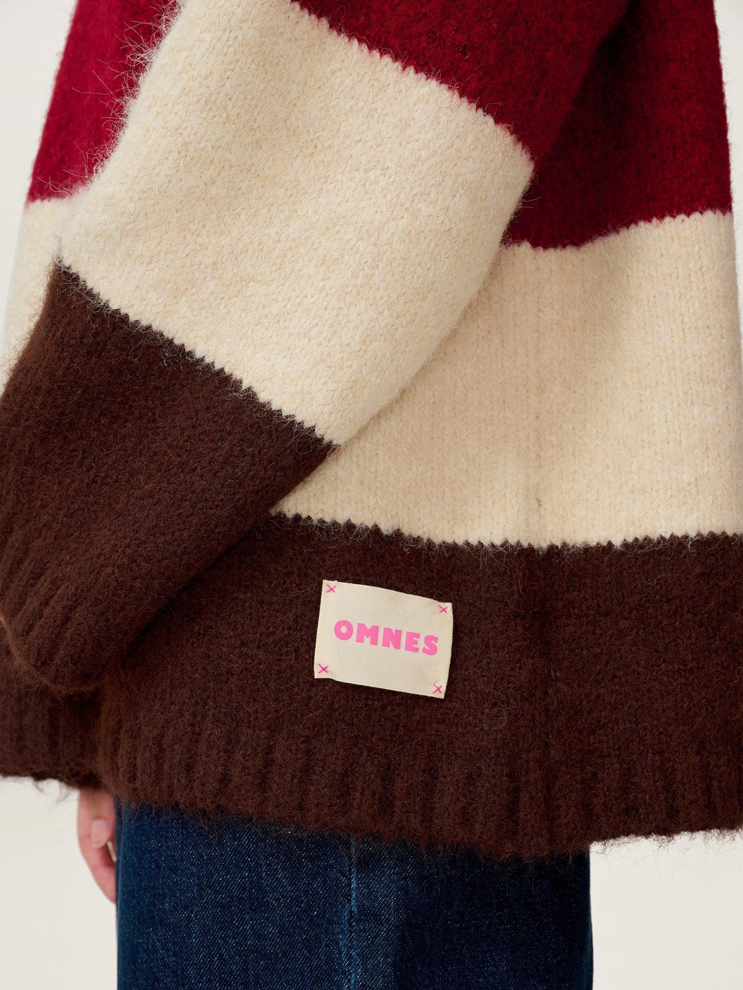 Product image 4 of 5, which shows OMNES Constance Stripe Jumper, Multi, XS