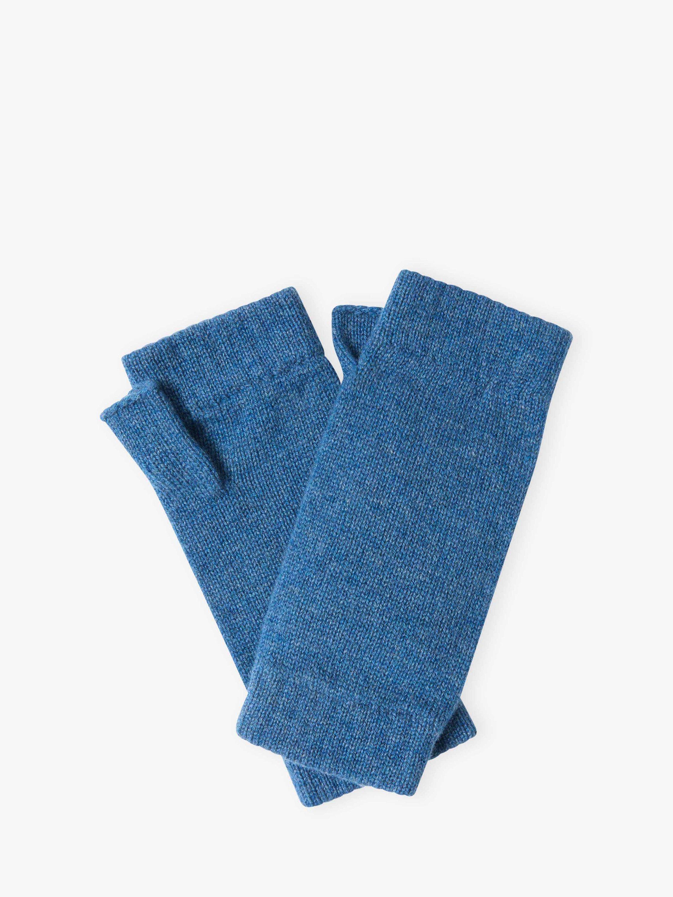 Product image 1 of 1, which shows Brora Pure Cashmere Wrist Warmers, Dusk, One Size