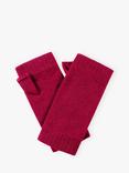 Brora Pure Cashmere Wrist Warmers, Mulberry