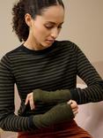 Brora Pure Cashmere Wrist Warmers, Sorrel
