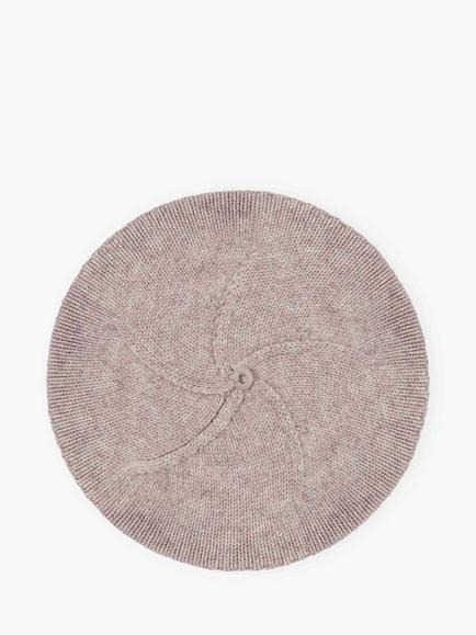 Brora Pure Cashmere Beret, Ash