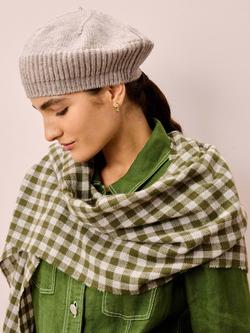 Brora Pure Cashmere Beret - view 2, Ash