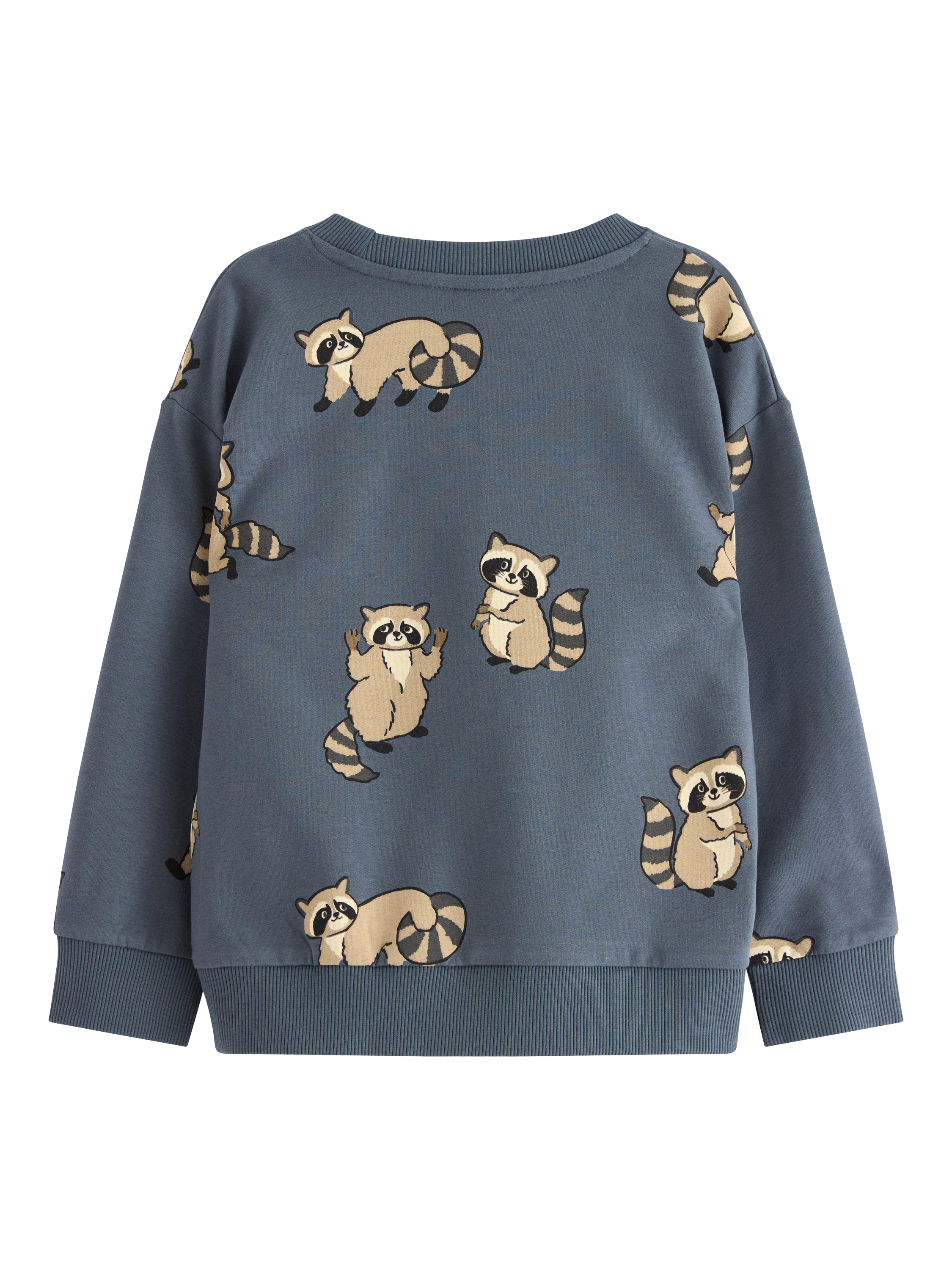 Product image 2 of 3, which shows Lindex Kids' Cotton Blend Crew Neck Sweatshirt, Dark Grey, 2-3 years