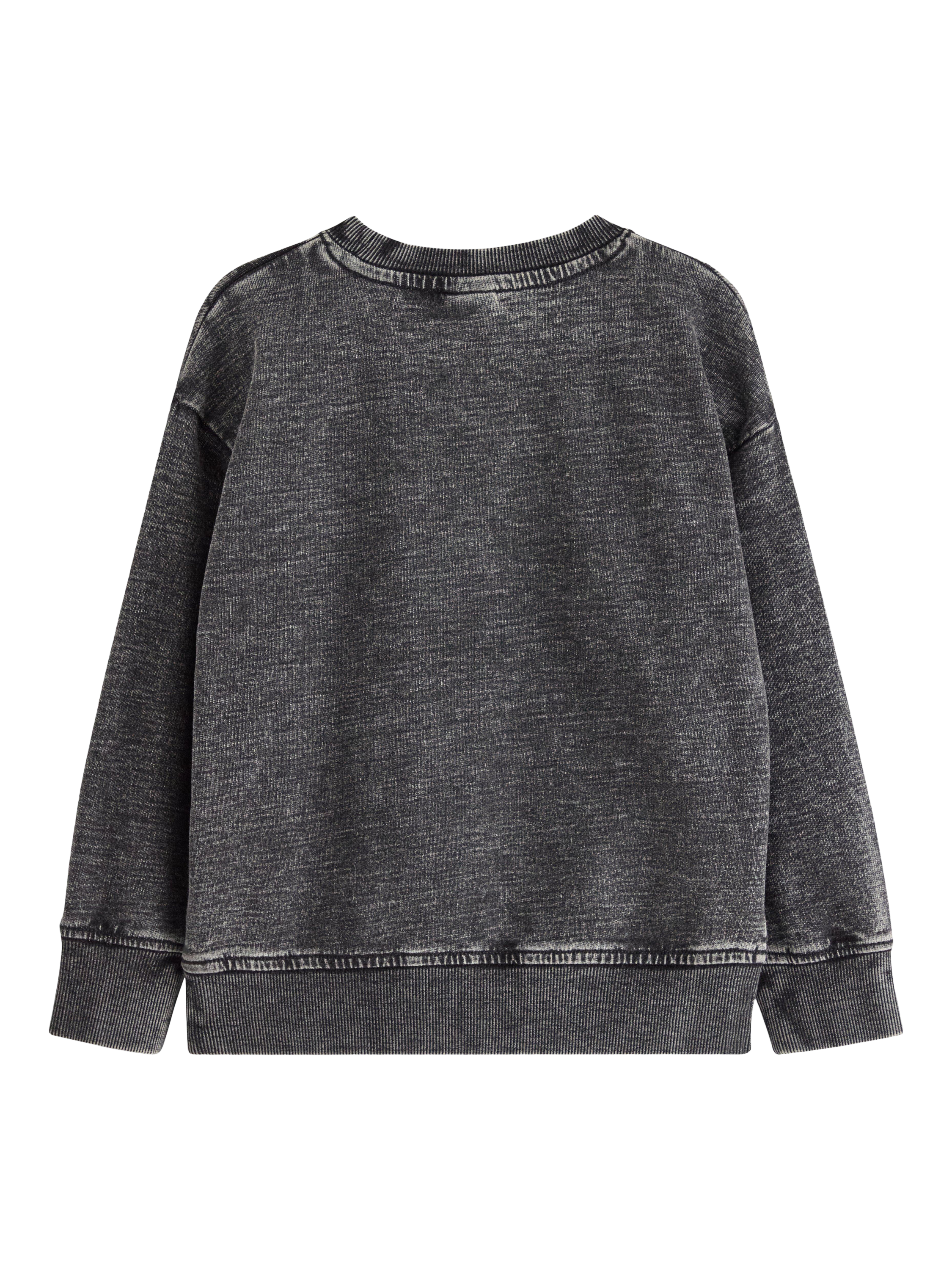 Product image 5 of 6, which shows Lindex Kids' Cotton Relaxed Sweatshirt, Black, 4-5 years