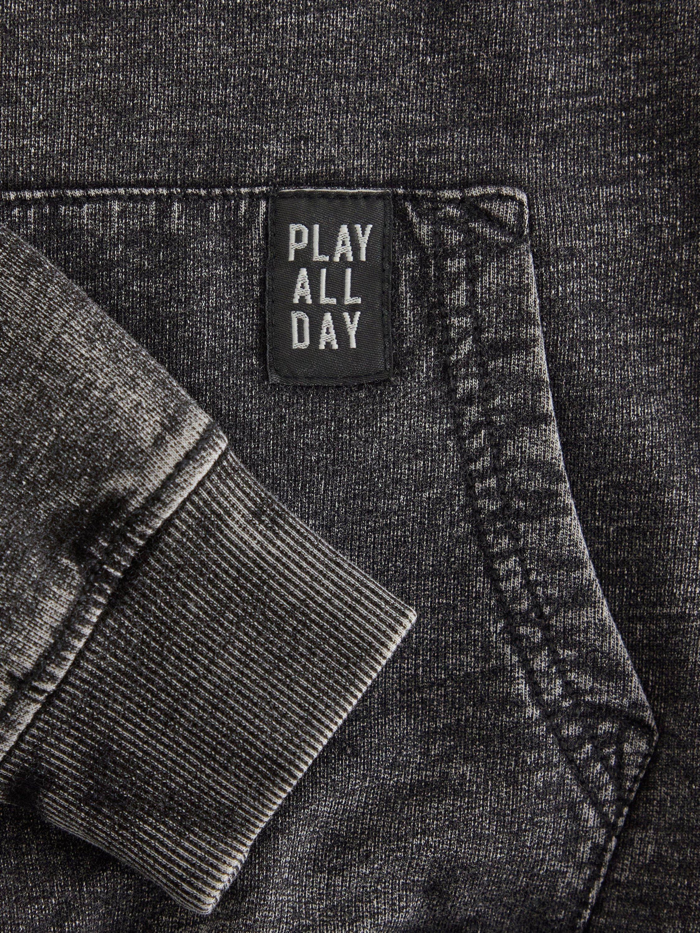 Product image 6 of 6, which shows Lindex Kids' Cotton Relaxed Sweatshirt, Black, 4-5 years