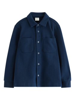 Lindex Kids' Cotton Long Sleeved Shirt, Dark Blue, Dark Blue