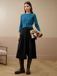 Brora Cropped Pure Cashmere Cardigan