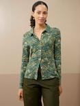 Brora Liberty Print Jersey Shirt, Thyme