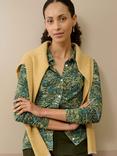 Brora Liberty Print Jersey Shirt, Thyme