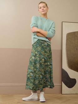 Brora Liberty Print Jersey Skirt, Thyme, Thyme