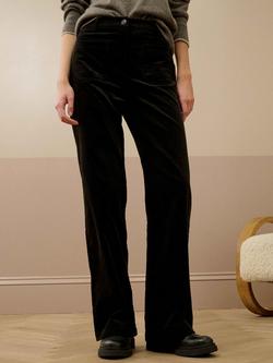 Brora Corduroy Wide Leg Trousers, Seaweed