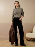 Brora Corduroy Wide Leg Trousers, Seaweed