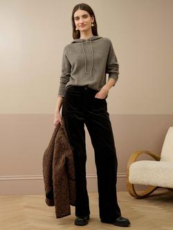Brora Corduroy Wide Leg Trousers - view 2, Seaweed
