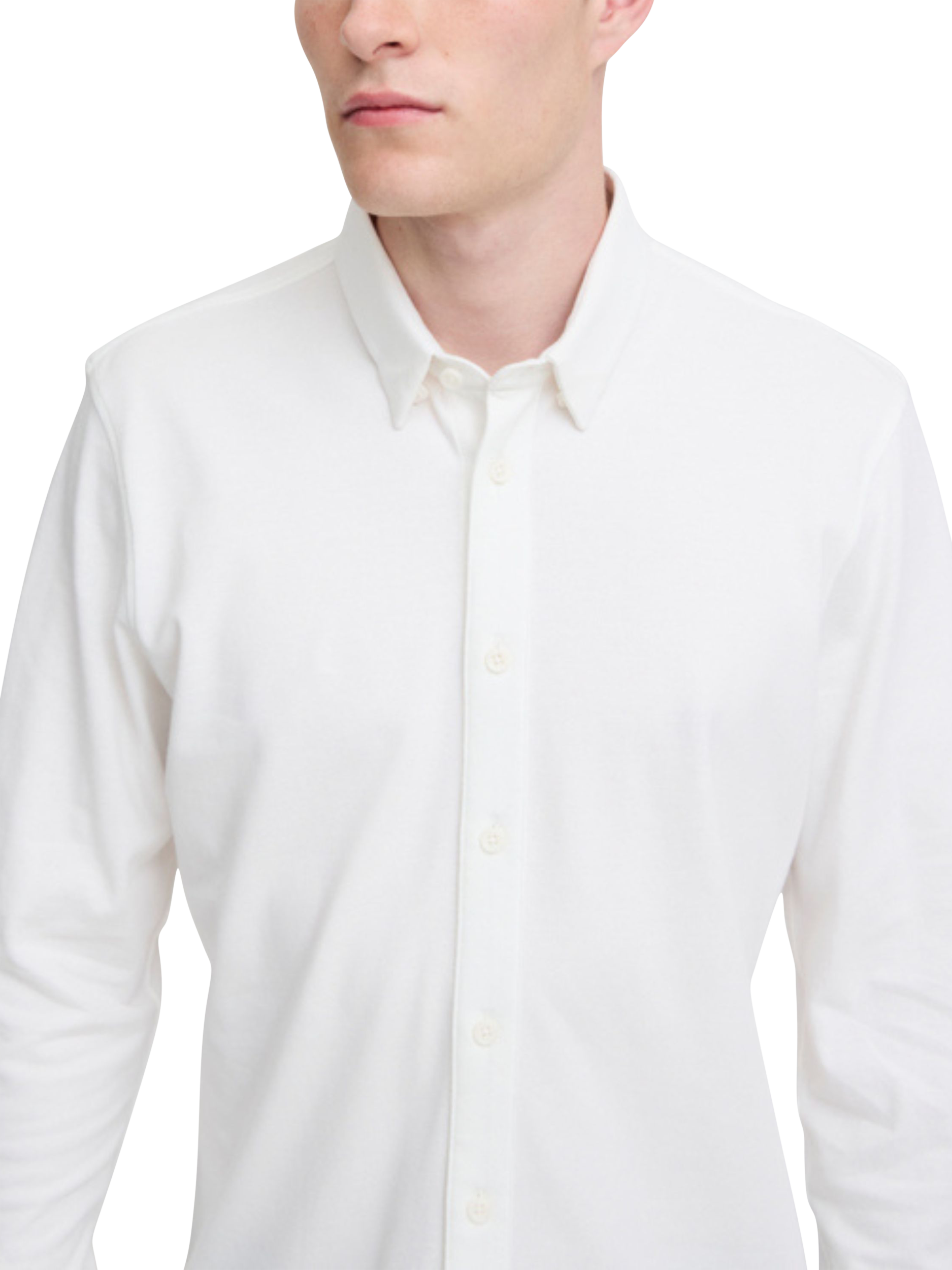 Product image 3 of 6, which shows Casual Friday Arthur Cotton Blend Regular Fit Shirt, White, S