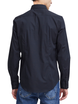 Casual Friday Palle Cotton Blend Slim Fit Shirt, Black - view 2, Black