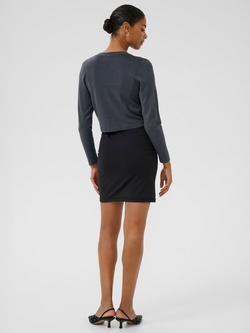 KAFFE Astrid Bolero Cardigan - view 2, Mid Grey
