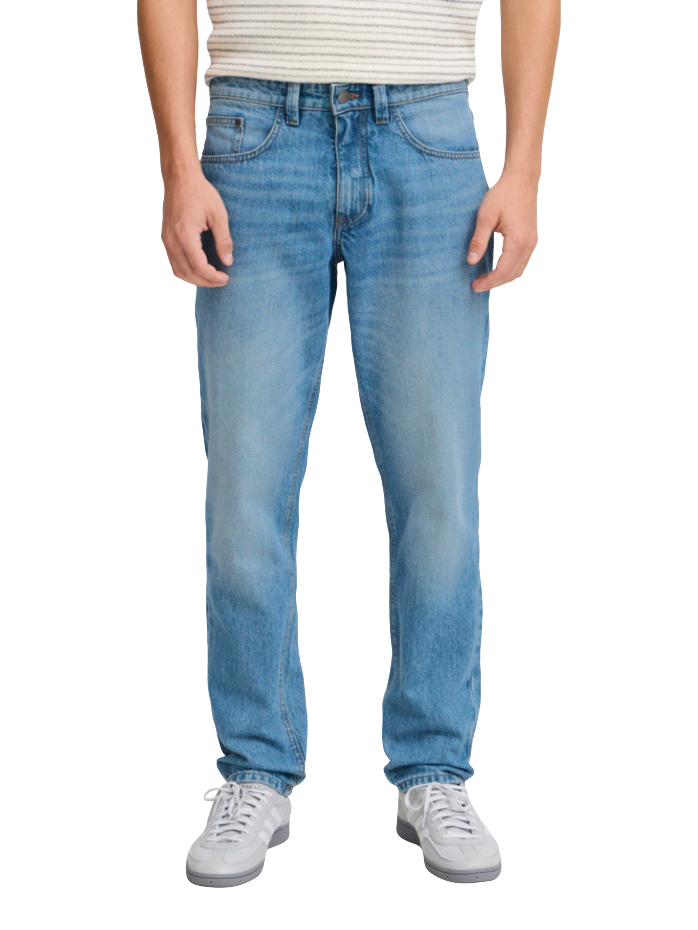 Product image 1 of 11, which shows Casual Friday Karup Regular Fit Jeans, Mid Blue, 33R