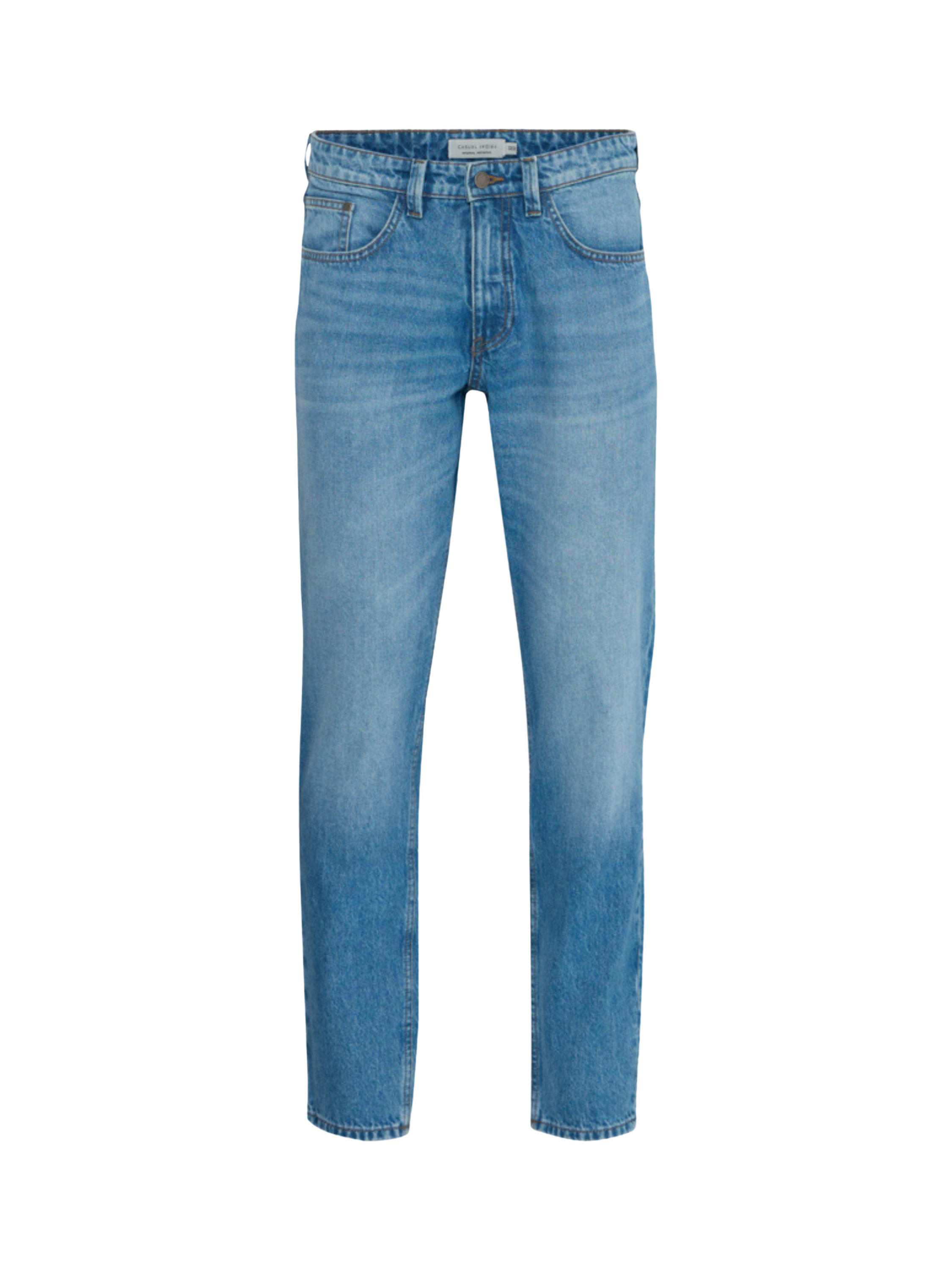 Product image 5 of 11, which shows Casual Friday Karup Regular Fit Jeans, Mid Blue, 33R