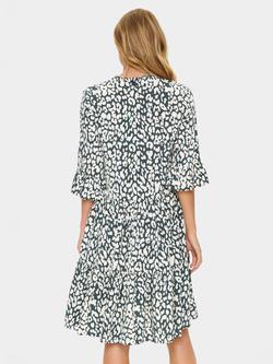 Saint Tropez Eda V Neck Midi Dress - view 2, White/Multi