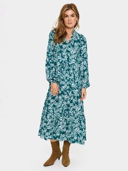 Saint Tropez Eda V Neck Maxi Dress, Green/Multi