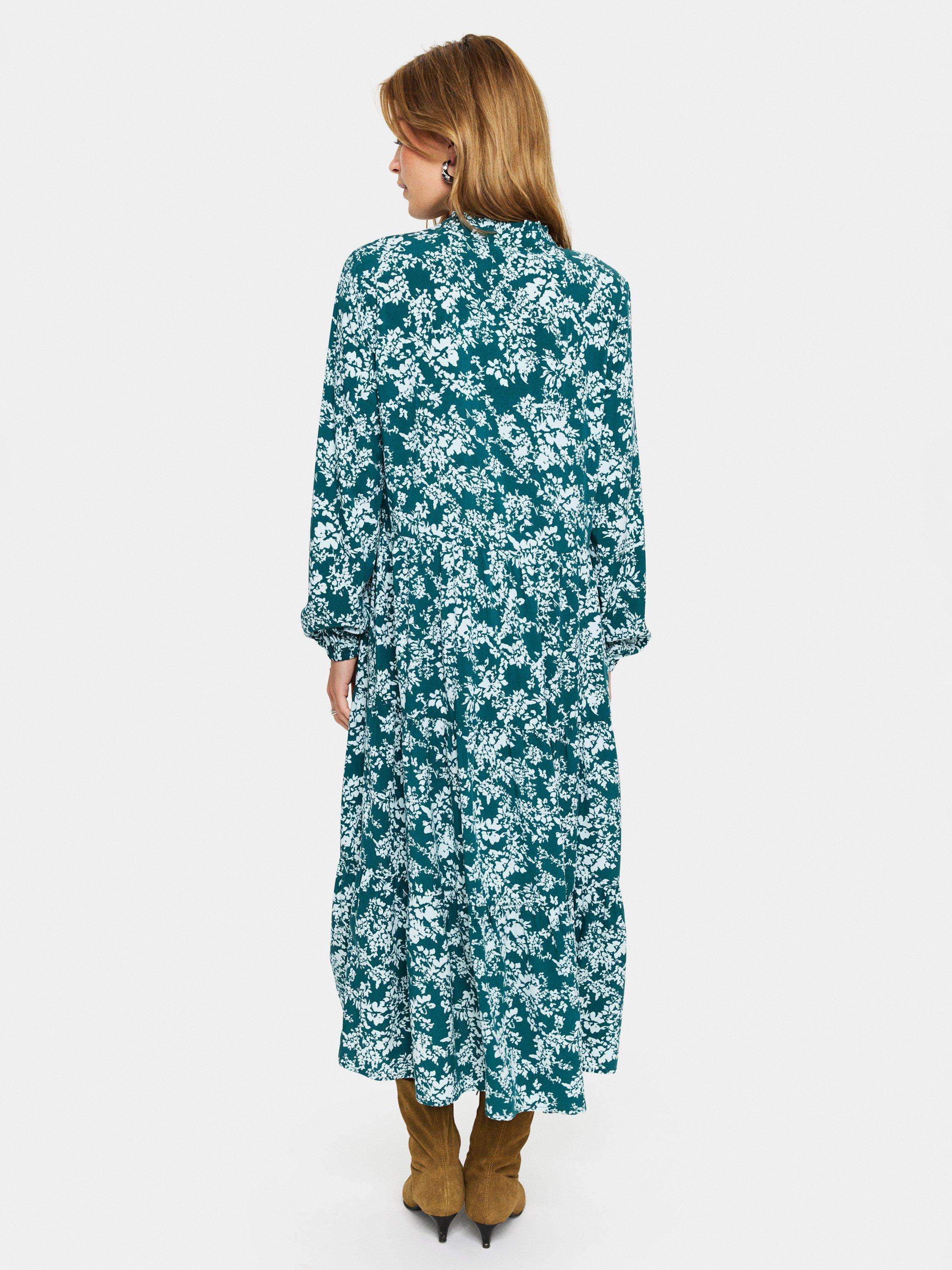 Product image 2 of 6, which shows Saint Tropez Eda V Neck Maxi Dress, Green/Multi, XS