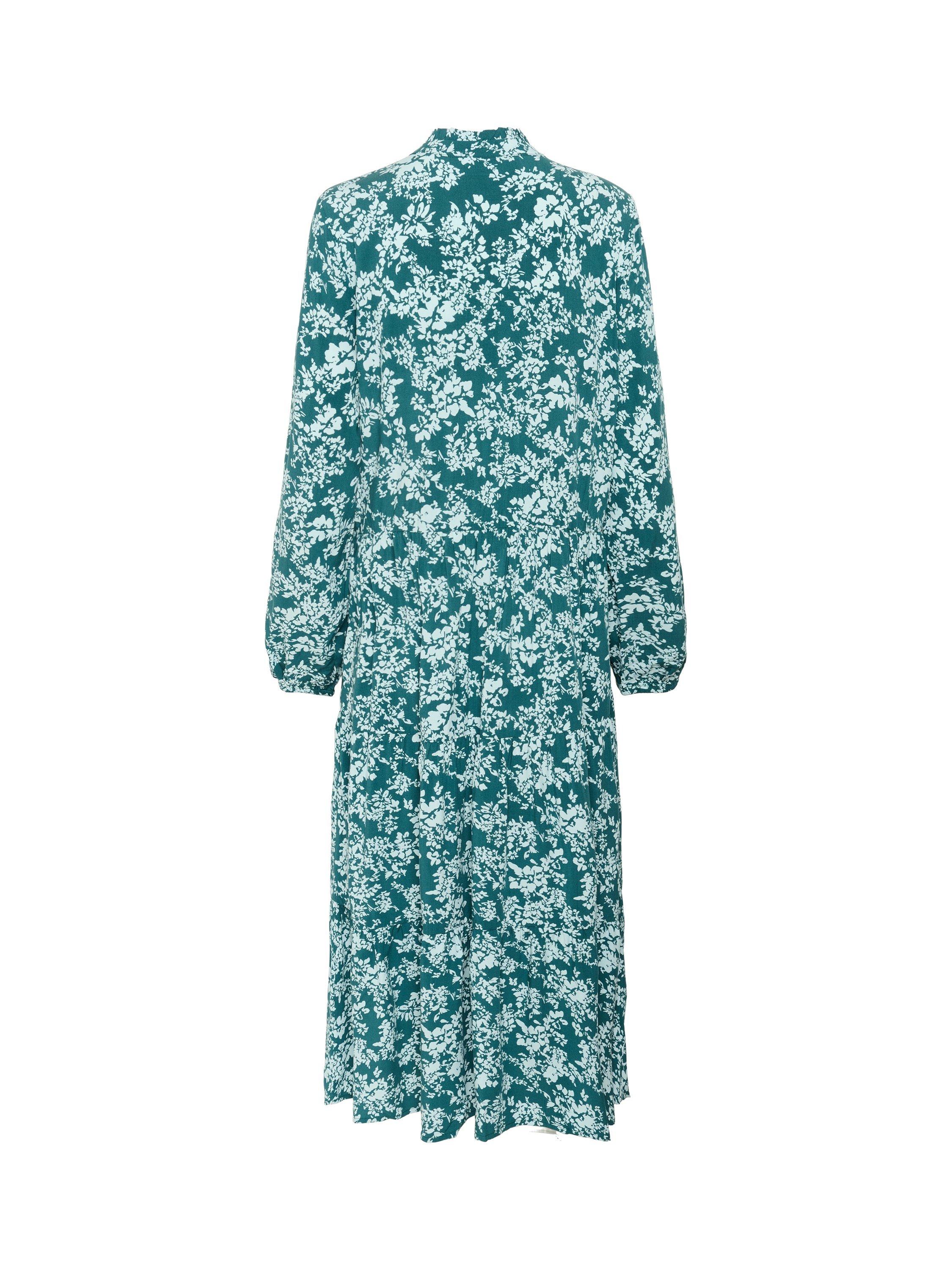 Product image 6 of 6, which shows Saint Tropez Eda V Neck Maxi Dress, Green/Multi, XS