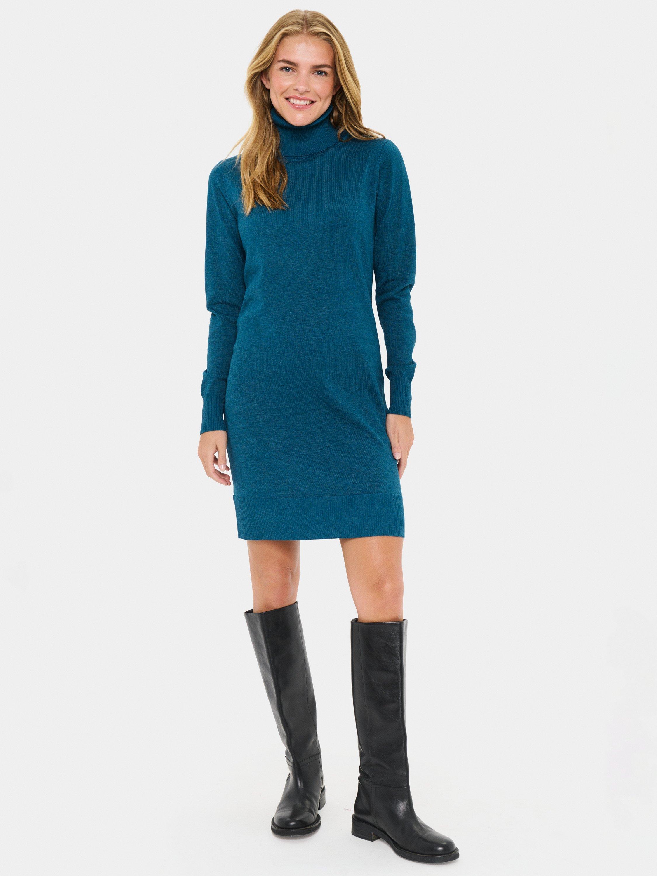 Product image 3 of 6, which shows Saint Tropez Mila Jumper Mini Dress, Mid Blue, XS
