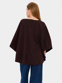 Saint Tropez Billi Poncho - view 2, Chocolate Plum
