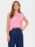 Saint Tropez Aileen High Neck Sleeveless Blouse
