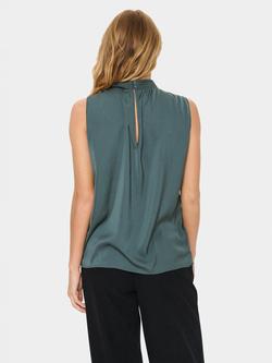 Saint Tropez Aileen Sleeveless Blouse - view 2, Mid Green
